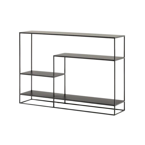 KONSOLA LOFT INDUSTRIALNA STAL CZARNA STAL NIERDZEWNA INOX SKD-101