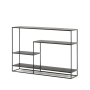 KONSOLA LOFT INDUSTRIALNA STAL CZARNA STAL NIERDZEWNA INOX SKD-101