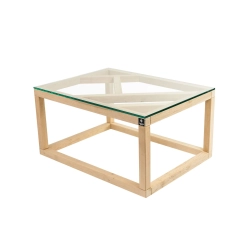 SKD-17 STOLIK KAWOWY DREWNO LITE SZYBA HARTOWANA