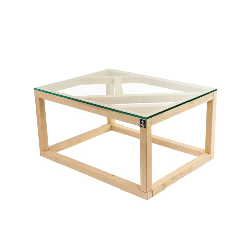 SKD-17 STOLIK KAWOWY DREWNO LITE SZYBA HARTOWANA