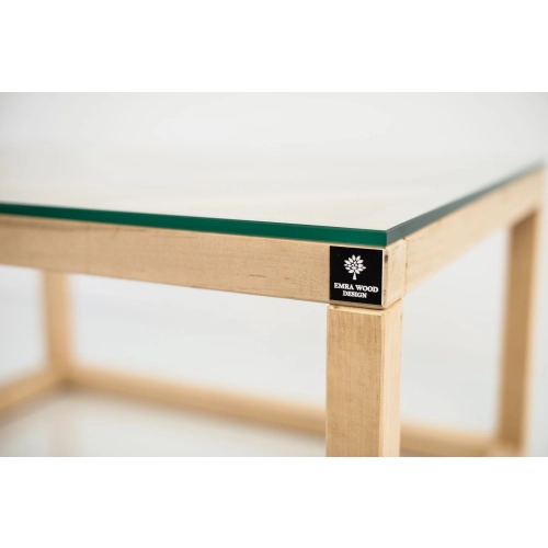 SKD-17 STOLIK KAWOWY DREWNO LITE SZYBA HARTOWANA