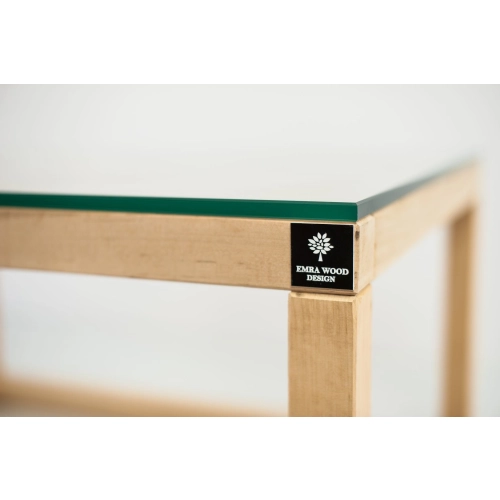 SKD-17 STOLIK KAWOWY DREWNO LITE SZYBA HARTOWANA