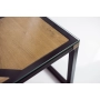 SKD-19 STOLIK KAWOWY DREWNO LITE STAL SZYBA