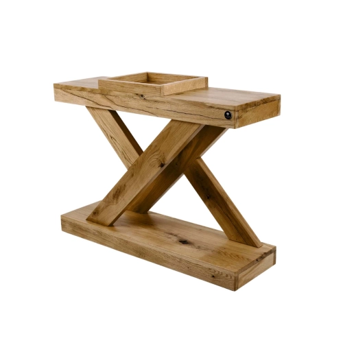 Konsola Wykonana Z Drewna Lite Dębowego Loft SKD-260 Rozmiary od 50 cm do 200 cm