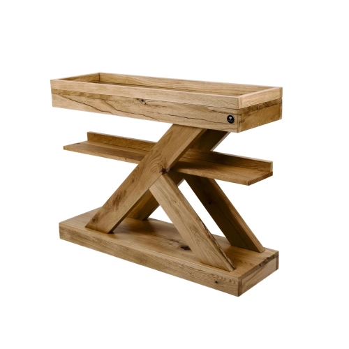 Konsola Wykonana Z Drewna Lite Dębowego Loft SKD-276 Rozmiary od 50 cm do 200 cm