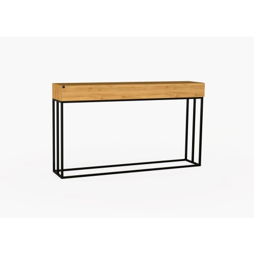 KONSOLA Z SZUFLADĄ DREWNO LITE DĄB OLCHA SKD-280