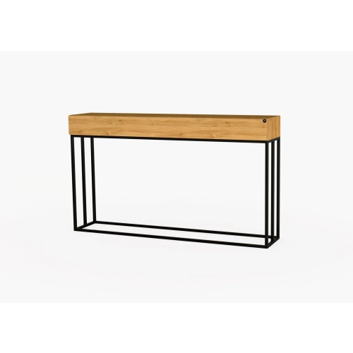 KONSOLA Z SZUFLADĄ DREWNO LITE DĄB OLCHA SKD-280