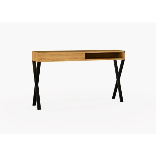 KONSOLA Z SZUFLADĄ DREWNO LITE DĄB OLCHA SKD-283