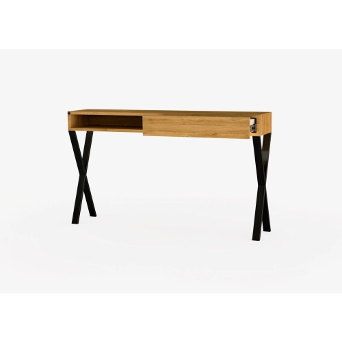 KONSOLA Z SZUFLADĄ DREWNO LITE DĄB OLCHA SKD-284