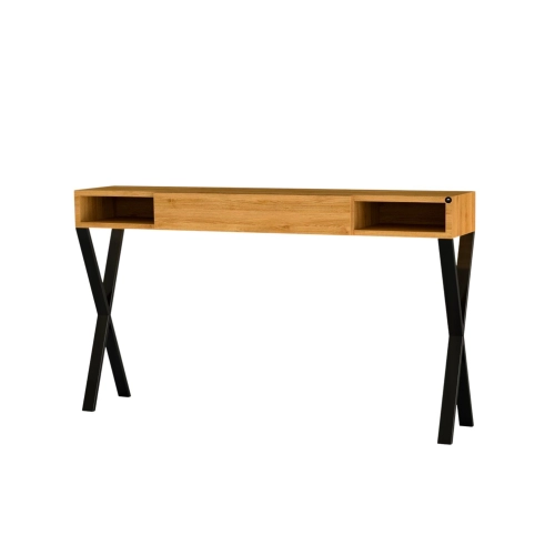 KONSOLA Z SZUFLADĄ DREWNO LITE DĄB OLCHA SKD-287