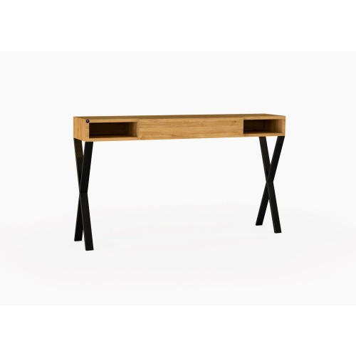 KONSOLA Z SZUFLADĄ DREWNO LITE DĄB OLCHA SKD-287