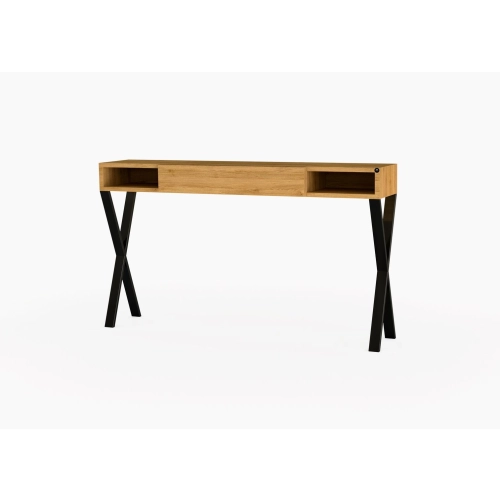 KONSOLA Z SZUFLADĄ DREWNO LITE DĄB OLCHA SKD-287