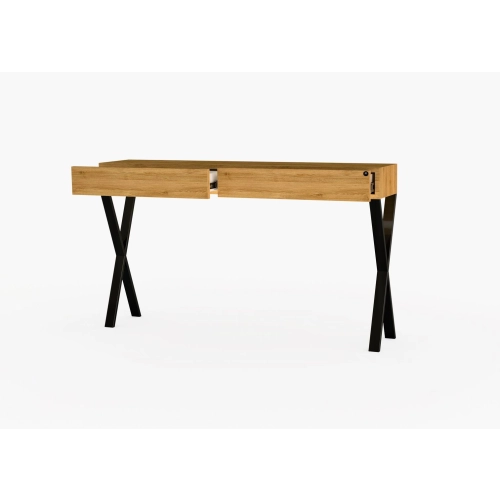 KONSOLA Z SZUFLADĄ DREWNO LITE DĄB OLCHA SKD-288