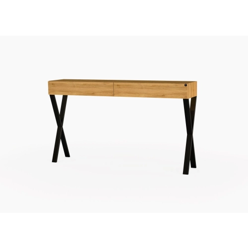 KONSOLA Z SZUFLADĄ DREWNO LITE DĄB OLCHA SKD-288