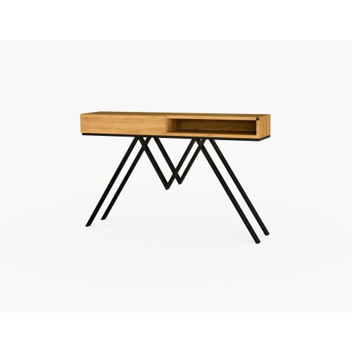 KONSOLA Z SZUFLADĄ DREWNO LITE DĄB OLCHA SKD-290