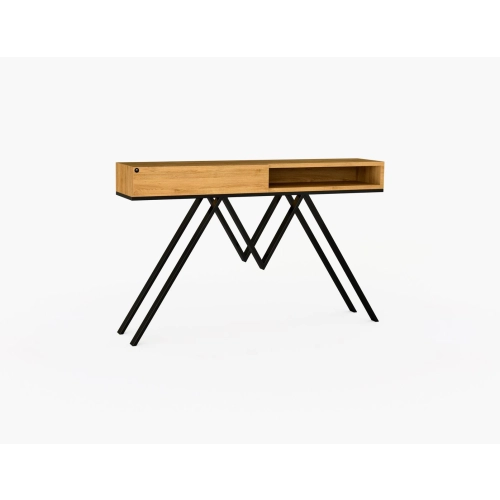 KONSOLA Z SZUFLADĄ DREWNO LITE DĄB OLCHA SKD-290