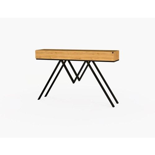 KONSOLA Z SZUFLADĄ DREWNO LITE DĄB OLCHA SKD-292