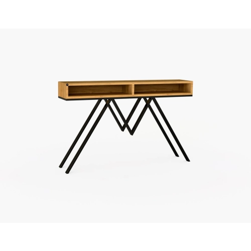 KONSOLA Z SZUFLADĄ DREWNO LITE DĄB OLCHA SKD-293