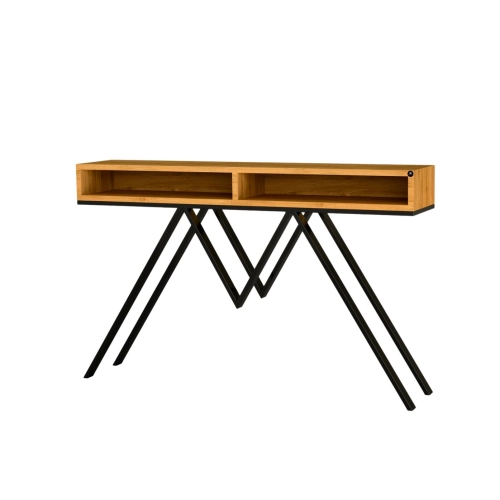 KONSOLA Z SZUFLADĄ DREWNO LITE DĄB OLCHA SKD-293