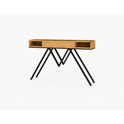 KONSOLA Z SZUFLADĄ DREWNO LITE DĄB OLCHA SKD-294