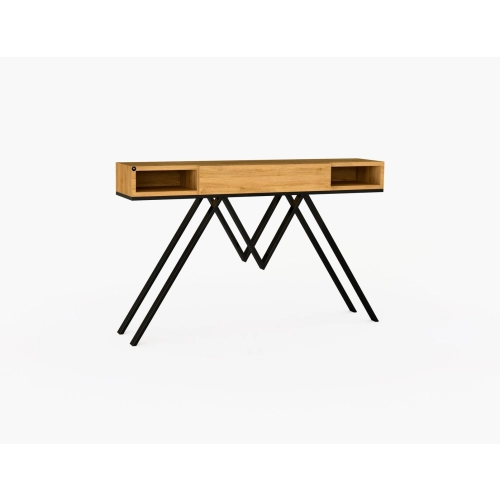 KONSOLA Z SZUFLADĄ DREWNO LITE DĄB OLCHA SKD-294