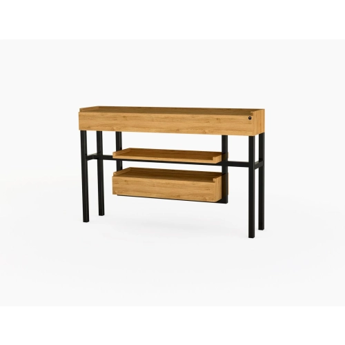 KONSOLA Z SZUFLADĄ DREWNO LITE DĄB OLCHA SKD-298