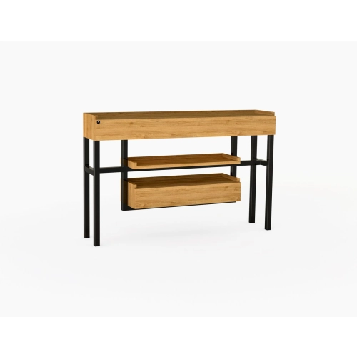 KONSOLA Z SZUFLADĄ DREWNO LITE DĄB OLCHA SKD-298