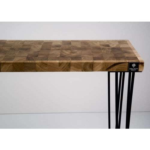 SKD-34 KONSOLA DREWNO LITE DĄB RUSTYKALNY NÓŻKI