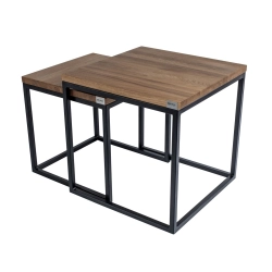 SKD-4 DUO STOLIK KAWOWY DREWNO LITE I STAL