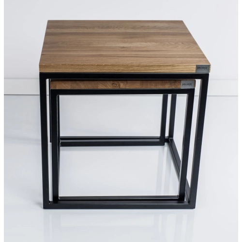 SKD-4 DUO STOLIK KAWOWY DREWNO LITE I STAL