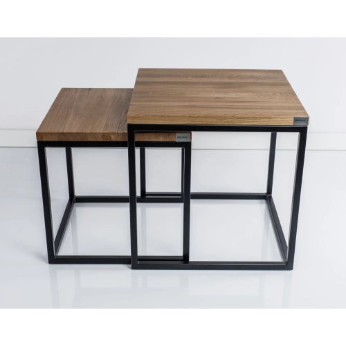 SKD-4 DUO STOLIK KAWOWY DREWNO LITE I STAL