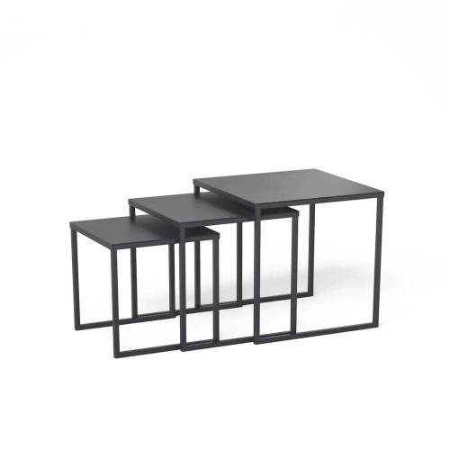 KOMPLET STOLIKÓW KAWOWY 3 w 1 STAL STK-155