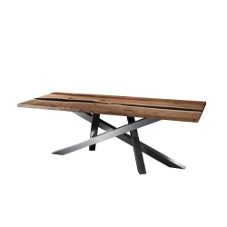 Stół Drewniany Industrialny ST-18 Rozmiar od 140 cm do 290 cm