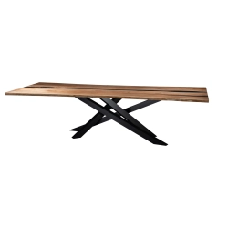 Stół Drewniany Industrialny ST-25 Rozmiar od 140 cm do 290 cm