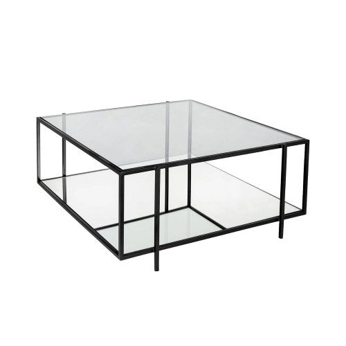 ST-75 STOLIK KAWOWY STAL NIERDZEWNA POLEROWANA - SZCZOTKOWANA SZYBA HARTOWANA