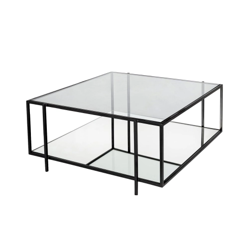 ST-75 STOLIK KAWOWY STAL NIERDZEWNA POLEROWANA - SZCZOTKOWANA SZYBA HARTOWANA