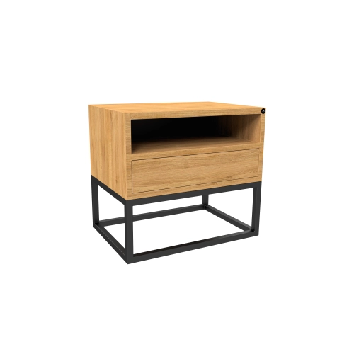 Szafka Nocna z Drewna Litego Dębowego