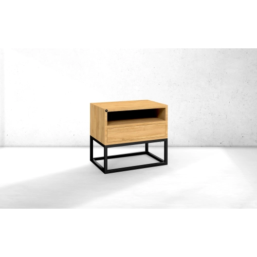 Szafka Nocna z Drewna Litego Dębowego