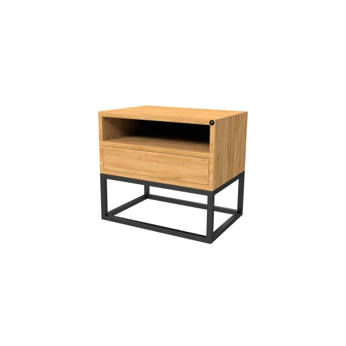 Szafka Nocna z Drewna Litego Dębowego