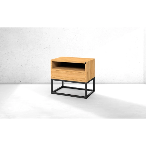 Szafka Nocna z Drewna Litego Dębowego