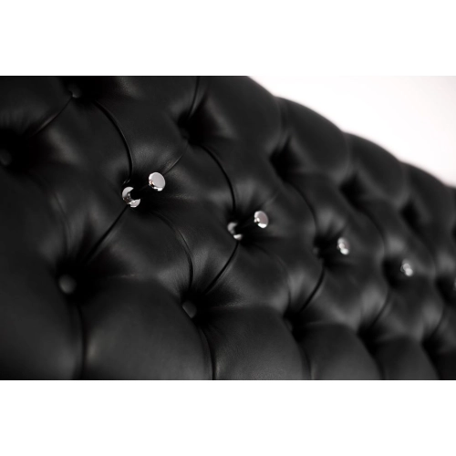 Wieszak Ścienny Pikowany Czarny Ekoskóra WP-1