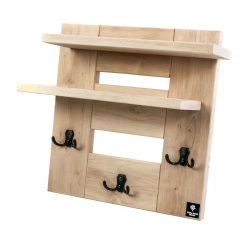 WDC-10  WIESZAK ŚCIENNY DREWNIANY  LITE Dąb Olcha Rozmiar od 50 do 80 cm