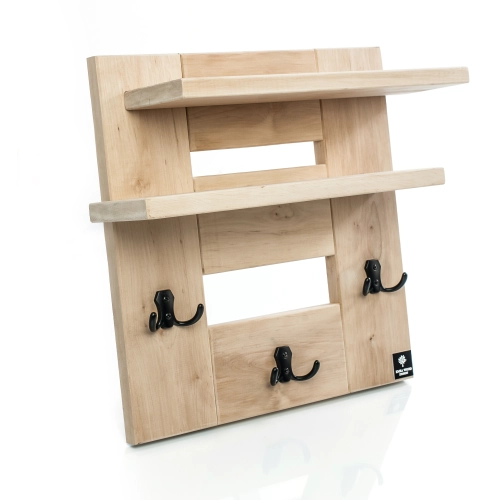 WDC-10  WIESZAK ŚCIENNY DREWNIANY  LITE Dąb Olcha Rozmiar od 50 do 80 cm