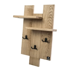 WDC-14 WIESZAK ŚCIENNY  DREWNIANY LITE Dąb Olcha Rozmiar od 30 do 40 cm