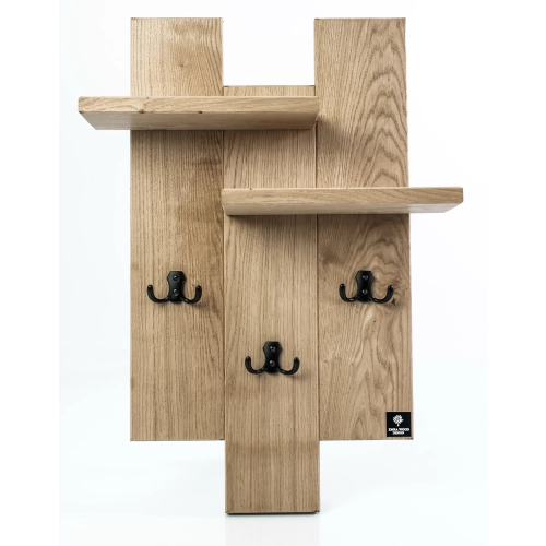 WDC-14 WIESZAK ŚCIENNY  DREWNIANY LITE Dąb Olcha Rozmiar od 30 do 40 cm