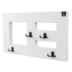 WDC-15 WIESZAK ŚCIENNY DREWNIANY BIAŁY LITE NATURALNY Dąb Olcha Rozmiar od 50 cm do 120 cm