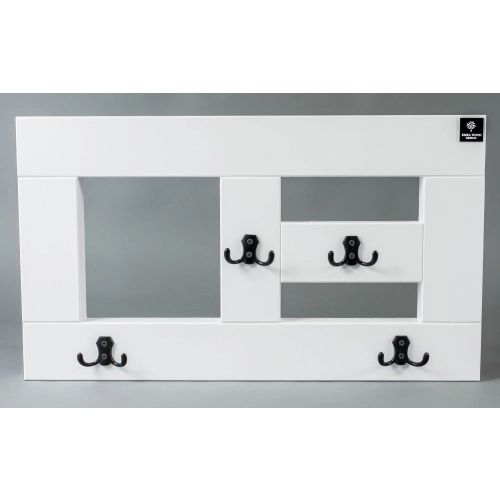 WDC-15 WIESZAK ŚCIENNY DREWNIANY BIAŁY LITE NATURALNY Dąb Olcha Rozmiar od 50 cm do 120 cm