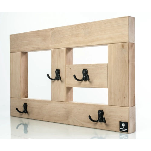 WDC-15 WIESZAK ŚCIENNY DREWNIANY  LITE Dąb Olcha Rozmiar od 50 cm do 120 cm