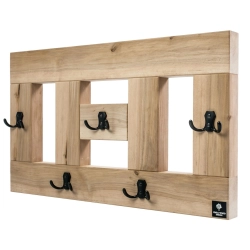 WDC-16 WIESZAK ŚCIENNY DREWNIANY LITE NATURALNY  Dąb Olcha Rozmiar od 50 do 120 cm