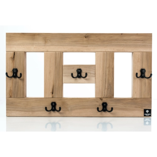 WDC-16 WIESZAK ŚCIENNY DREWNIANY LITE NATURALNY  Dąb Olcha Rozmiar od 50 do 120 cm